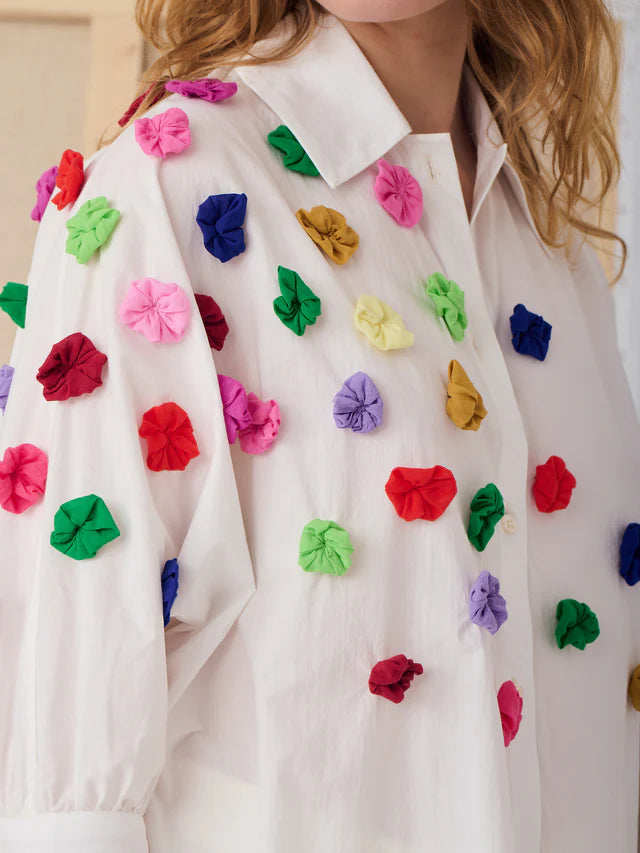 manuela la coloriste shirt blanc creme - MII SS25