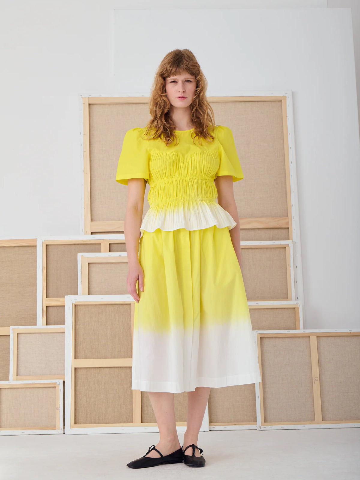 skirt mona la coloriste citron jaune - MII SS25