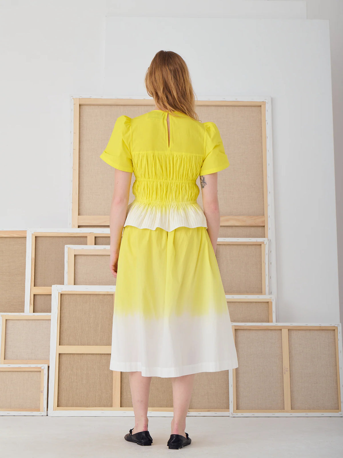 skirt mona la coloriste citron jaune - MII SS25