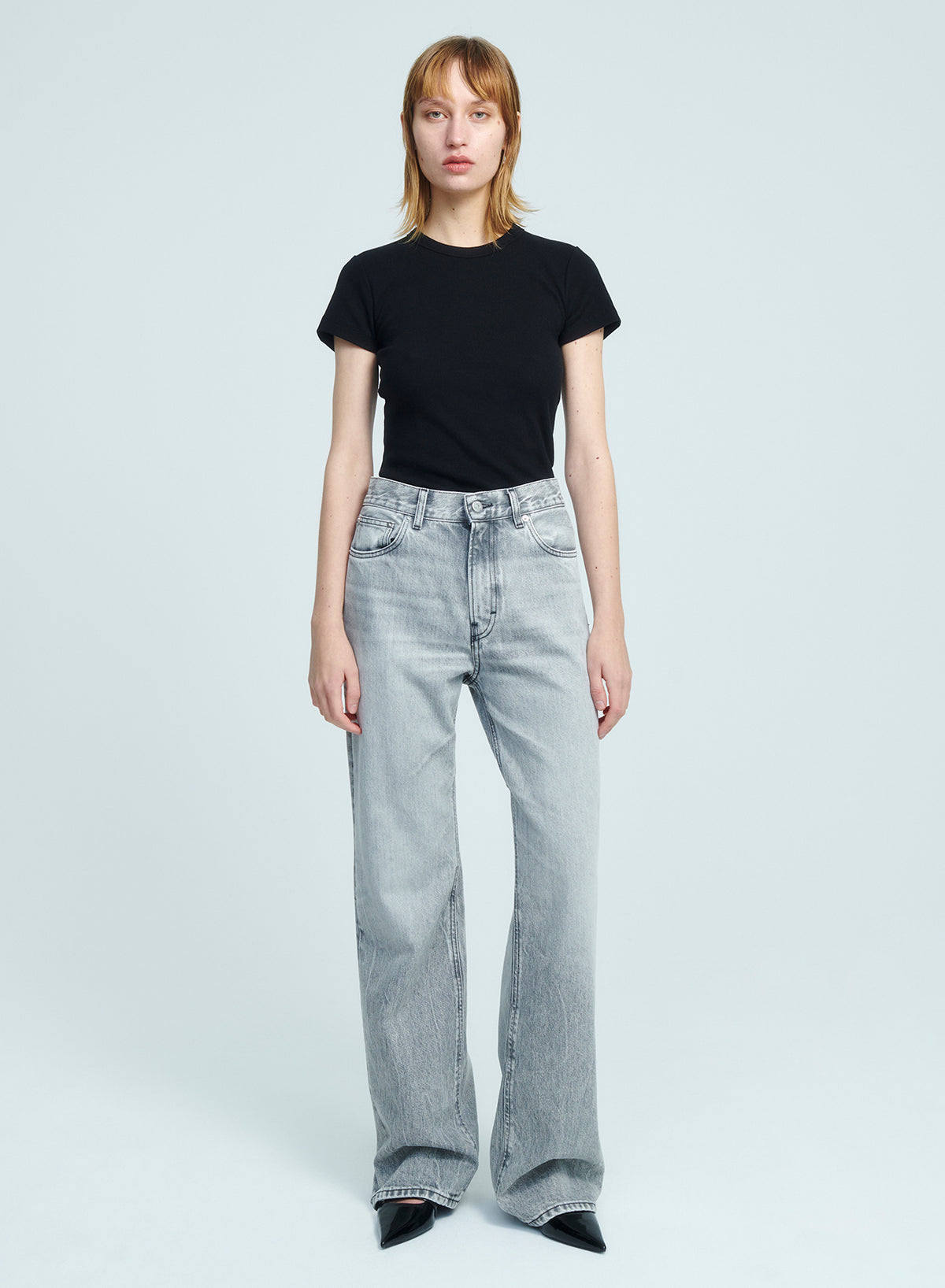 Korea fog grey pants