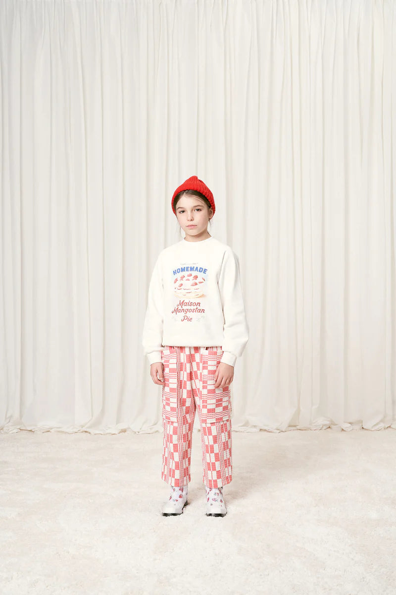 blanket red-white pants AW24